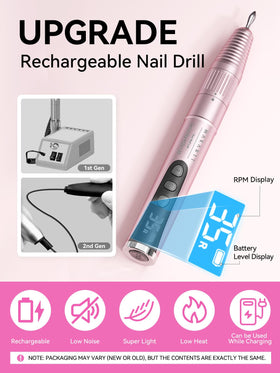 Makartt bit set and sanding bands arranged to show versatile nail treatment options