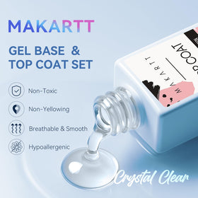 Makartt bottles placed beside LED lamp showing required curing