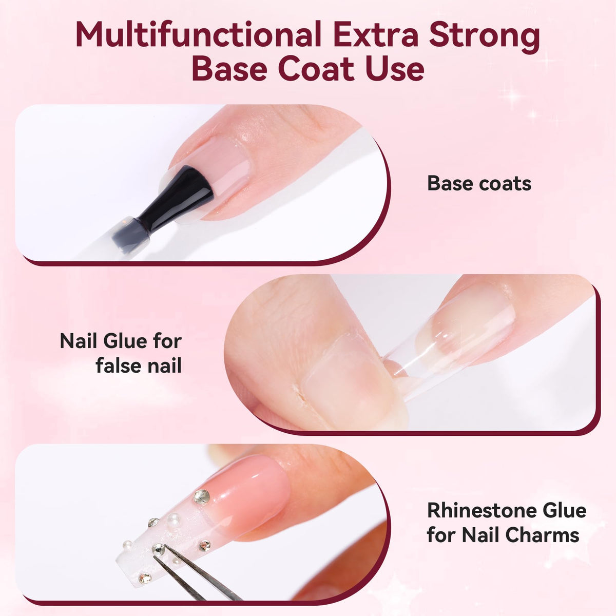 Makartt base coat brush spreading even thin coat to ensure smooth application benefit