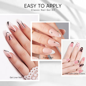 Makartt brush stroke of white gel on nail swatch showing bright opacity