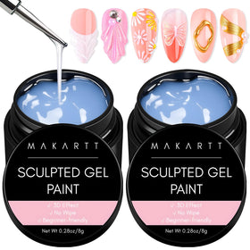 makartt clear 3d gel front packaging showing product pair and labels for easy selection