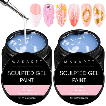 makartt clear 3d gel front packaging showing product pair and labels for easy selection