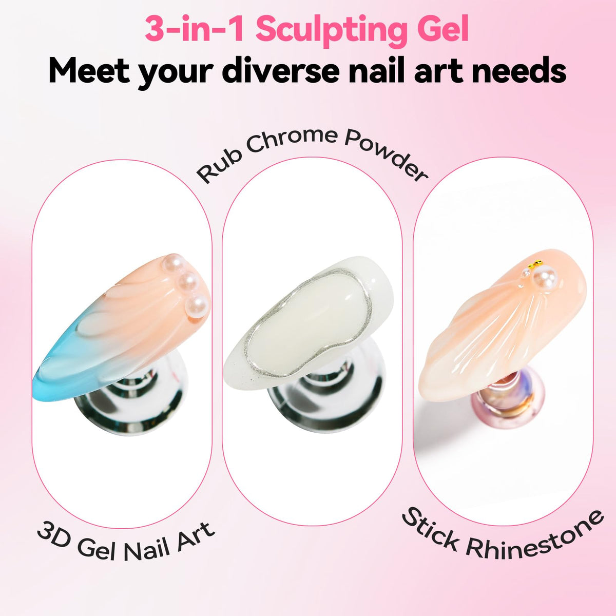 Makartt clear gel texture demonstrating smooth consistency for sculpting