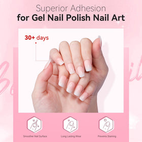 Makartt gel texture close-up showing crystal-clear consistency for non-yellowing protection