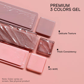 Makartt ColorPot gel texture swatch showing creamy no-wipe consistency and coverage