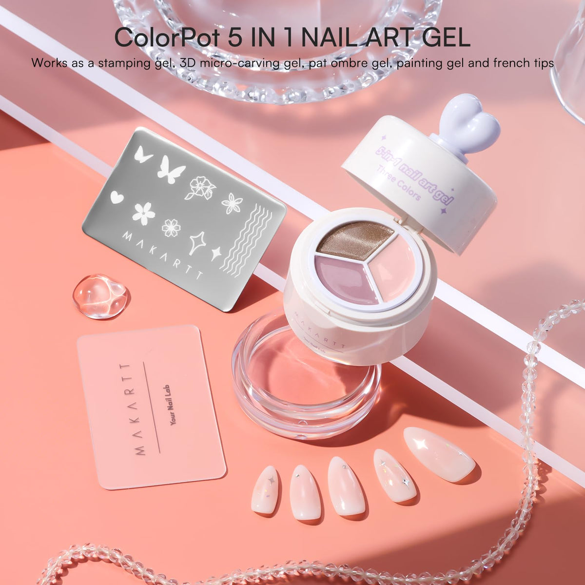 Makartt ColorPot silicone blending head close-up showing texture for smooth ombre