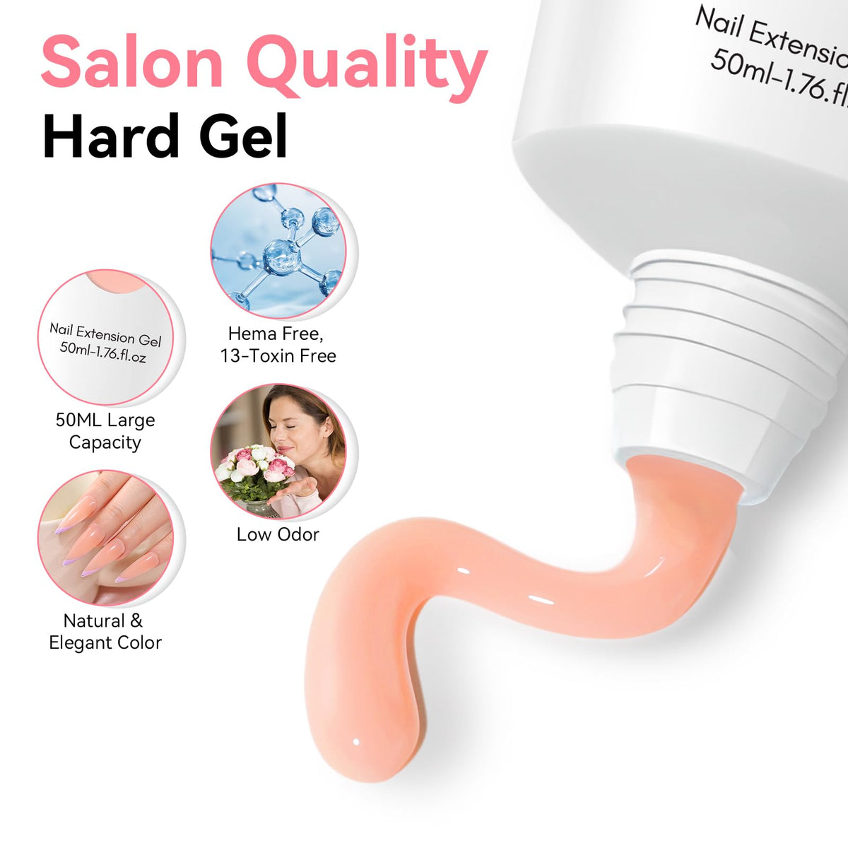 Makartt cured finished nails showing durable, glossy salon-quality result