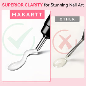 Makartt cured rhinestones on manicure demonstrating durable salon finish