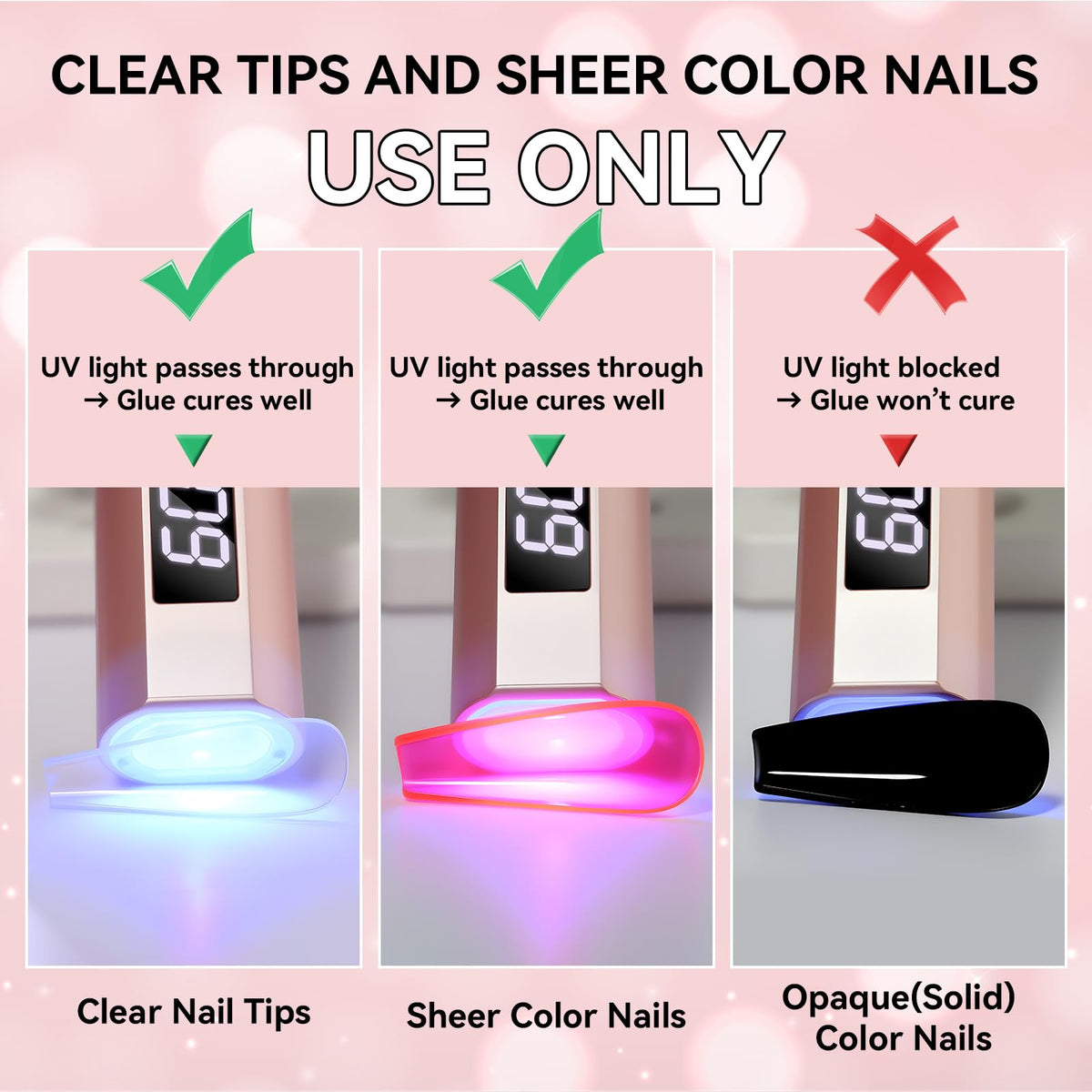 Makartt curing nails under lamp, quick hardening and durable finish