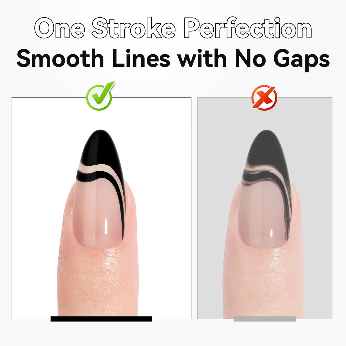 Makartt detailed swirl design on nail showing fine-line capability benefit