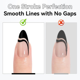 Makartt detailed swirl design on nail showing fine-line capability benefit