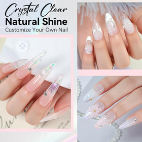 Makartt encapsulated glitter design showing clear sealing and decorative benefit