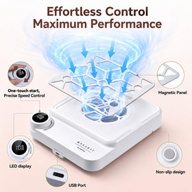 Makartt ERYNOS open filter compartment with filters to show easy maintenance