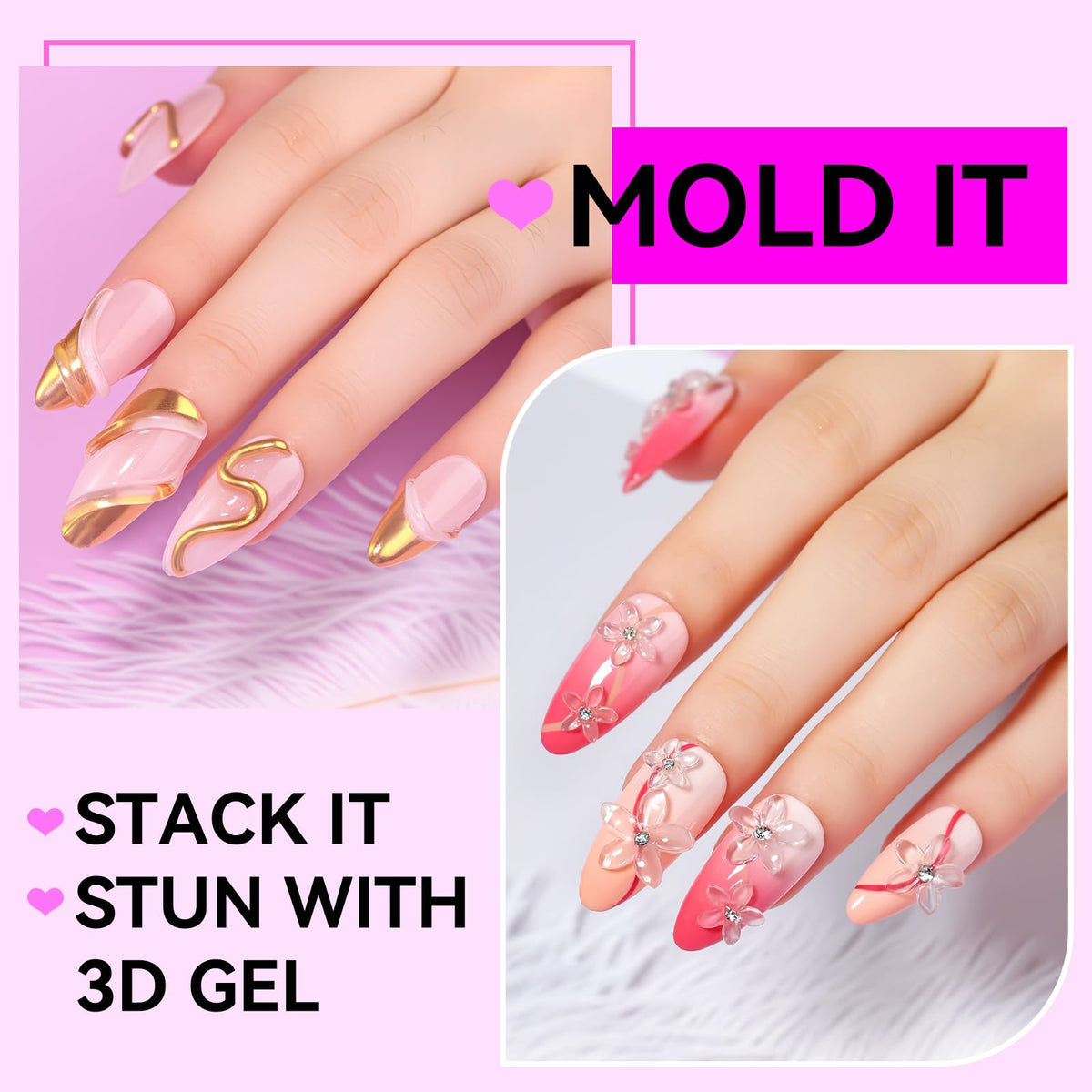 Makartt applying gel to extension tip for strong durable attachment benefit