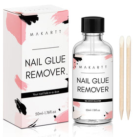 Makartt front bottle showing 50ML debonder and brush applicator for precise removal