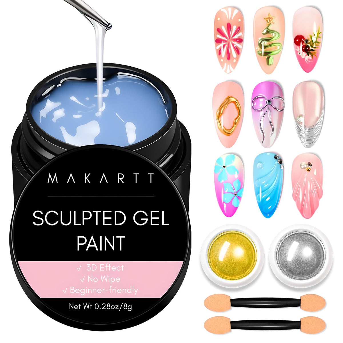 Makartt front kit arrangement showing contents and quick-start benefit