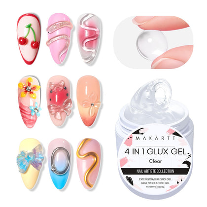 Makartt front packaging 15ml shows product and clear gel for versatile use