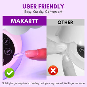Makartt gap-fill detail between tip and nail for natural fit