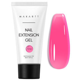 Makartt jar front showing dark hot pink gel and easy dispensing benefit