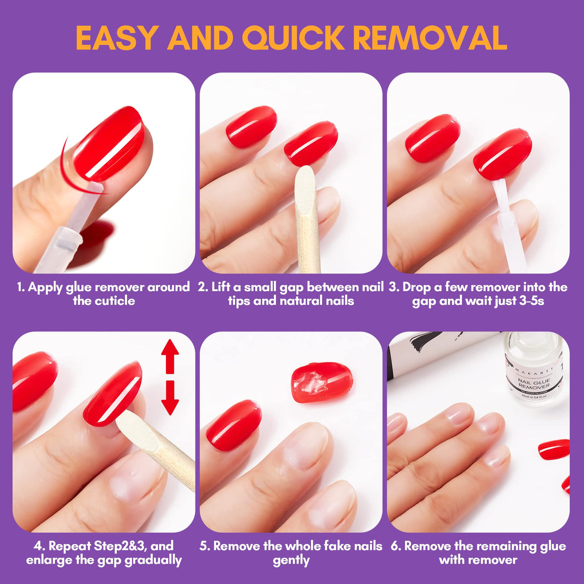 Makartt label close-up with usage tips to inform safe and effective removal