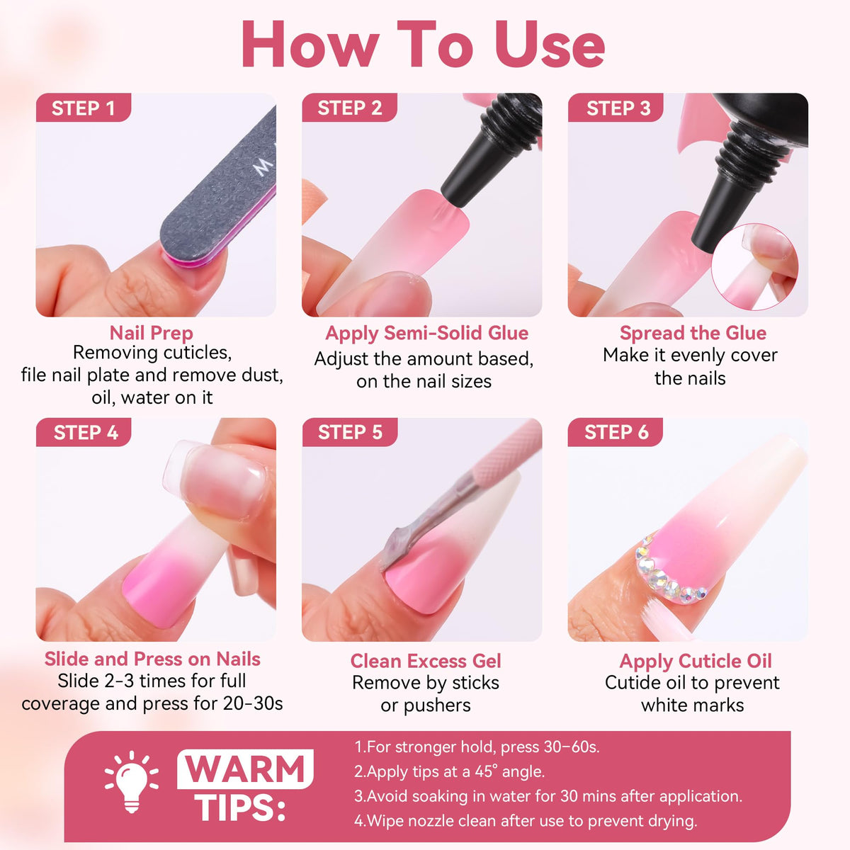 Makartt at-home manicure setup showing easy press-on application