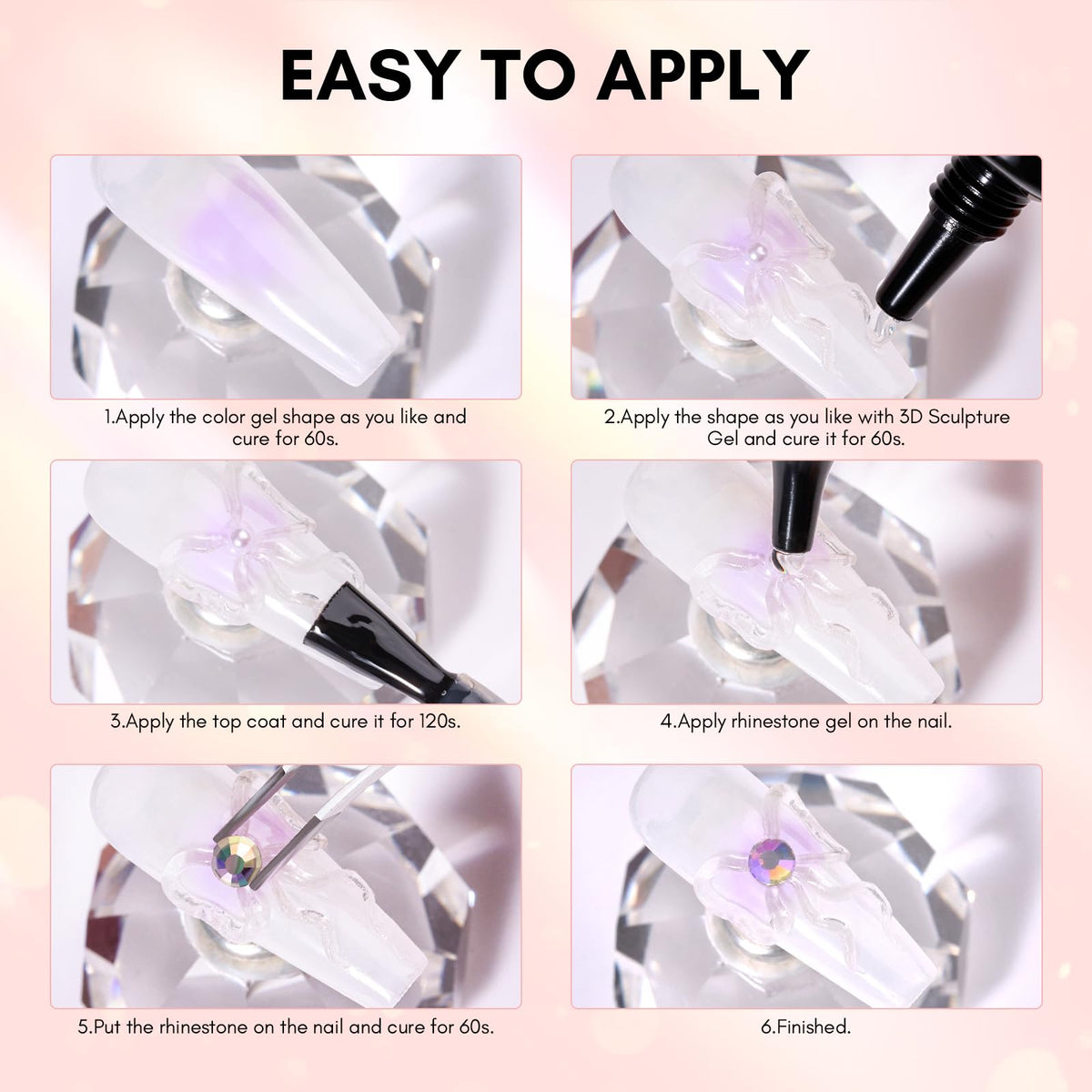 Makartt lifestyle manicure setting showcasing long-lasting embellished nails