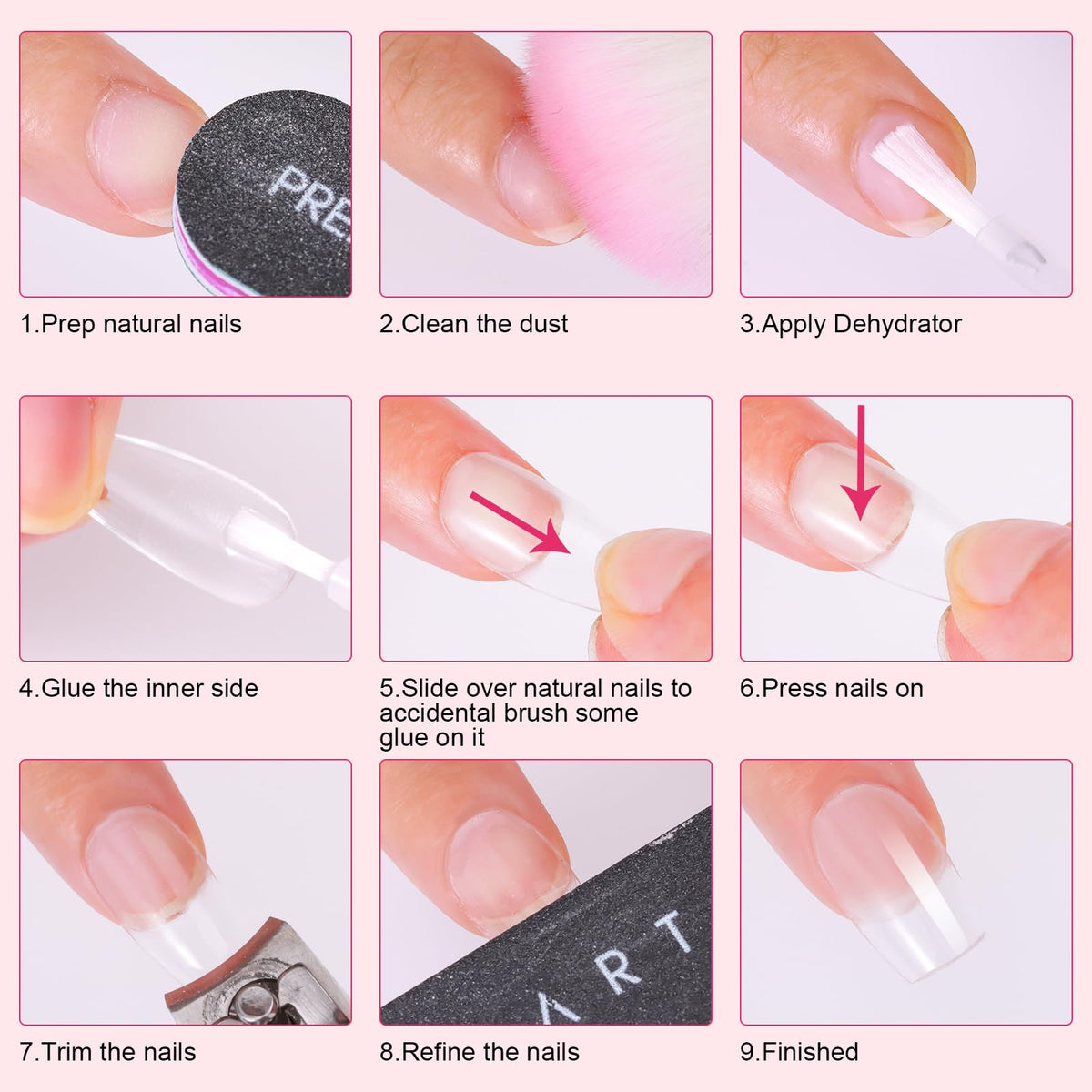 Makartt press-on nails after wear showing durable, long-lasting hold