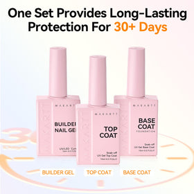 makartt nail extension before after showing strengthened, longer nails
