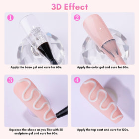 Makartt nail technician applying gel illustrating easy tube use