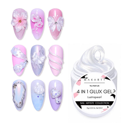Makartt pearl white front packaging showing jar and label benefit clarity