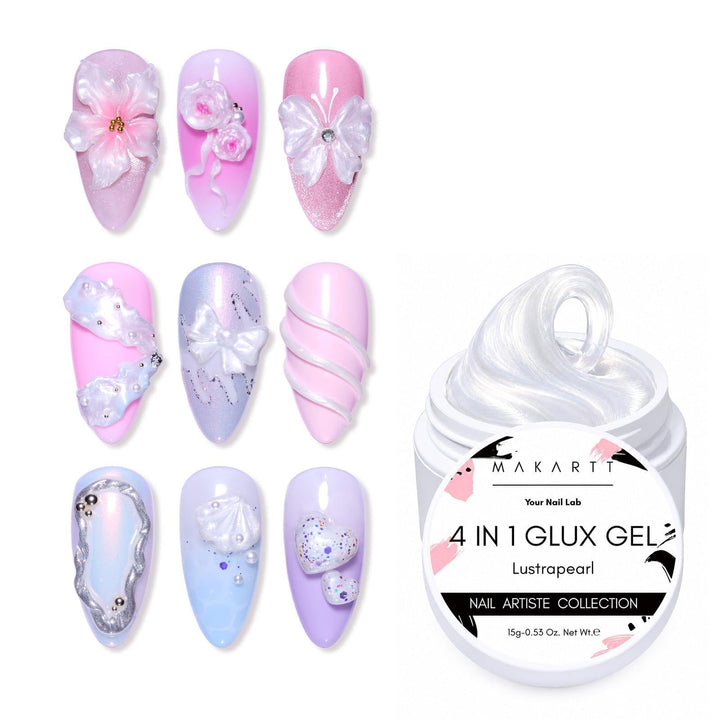 Makartt pearl white front packaging showing jar and label benefit clarity