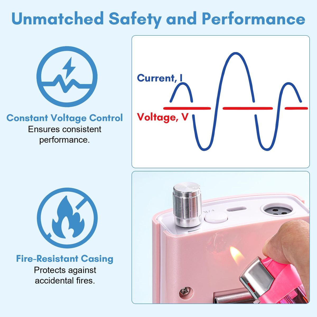Makartt Perlarie aluminum handpiece texture promoting heat dissipation