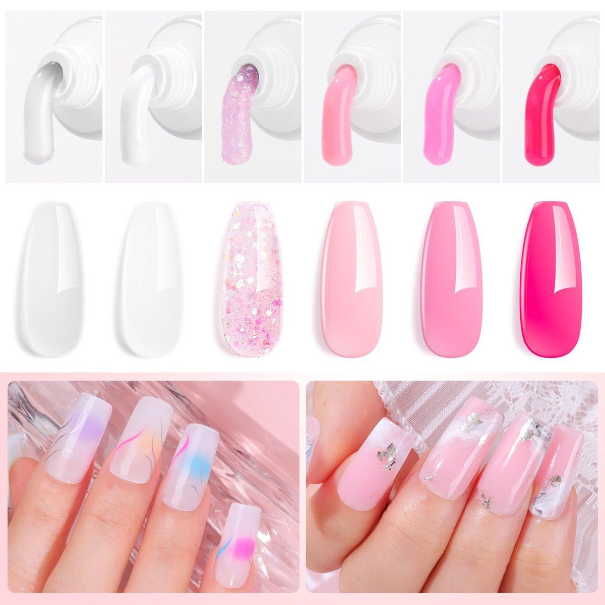 Makartt pink shades gradient swatches showing color versatility