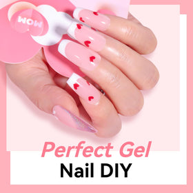 Makartt poly gel encapsulating dried flowers for long-lasting nail art