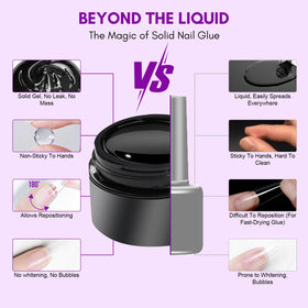 Makartt press-on nails demo illustrating strong, lasting bond