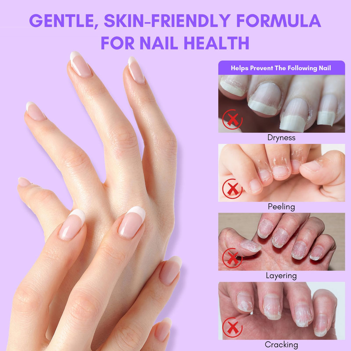 Makartt spray used to remove a press-on nail, easier removal
