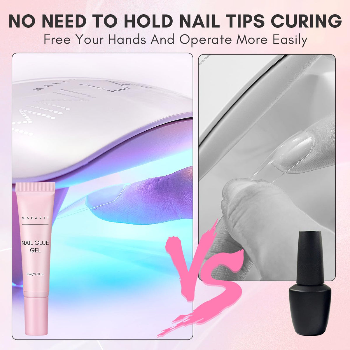 Makartt rhinestone application with gel holding crystals securely during cure