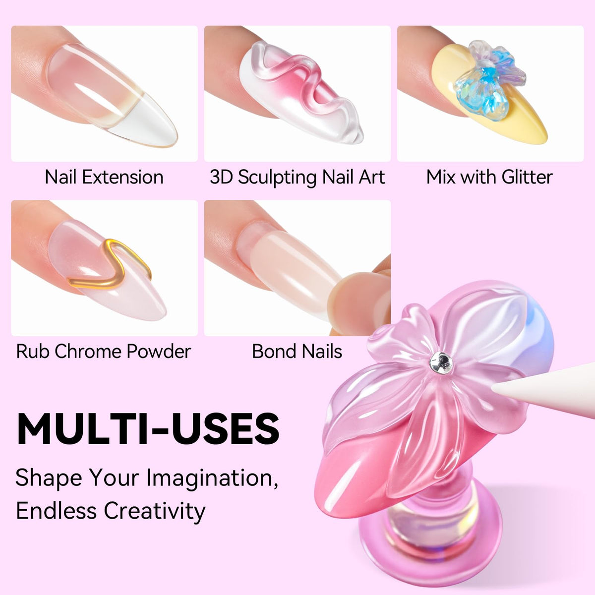 Makartt sculpting detail on nail displays 3D design precision benefit