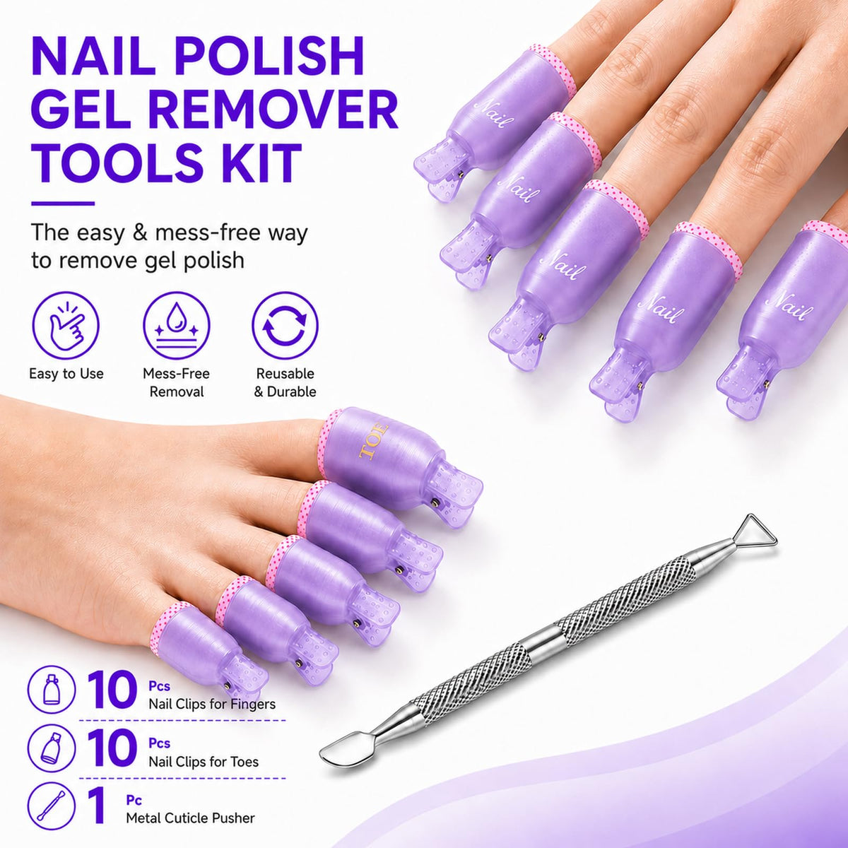 Makartt hand holding clip to show size and travel-friendly portability