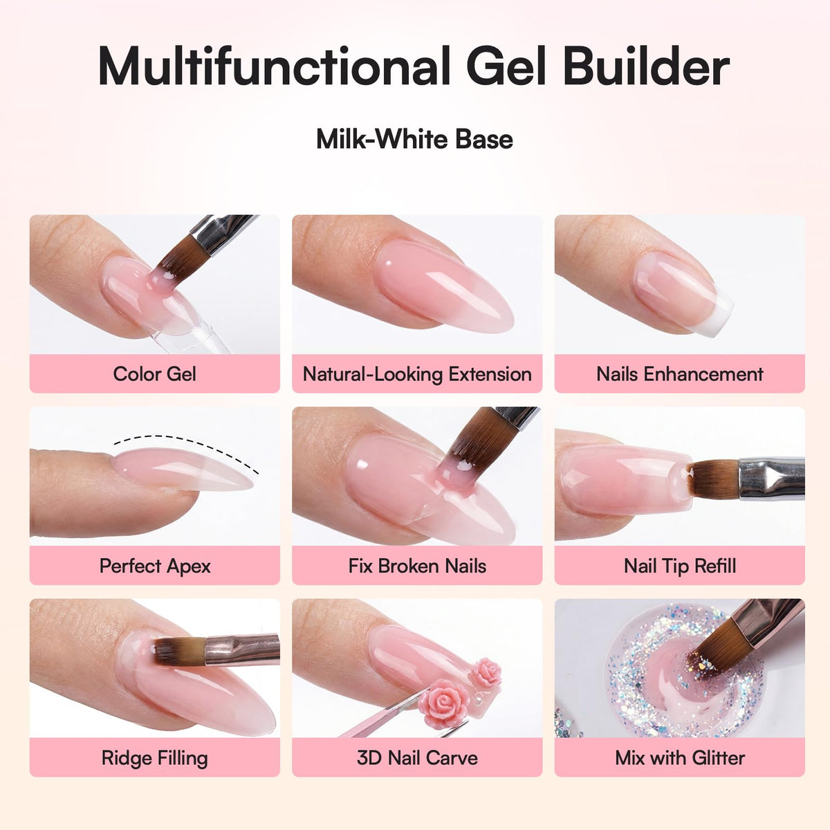 Makartt texture close-up showing self-leveling gel for smooth curves