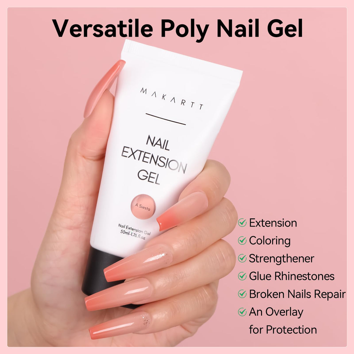 Makartt gel texture close-up showing thick consistency for easy sculpting benefit