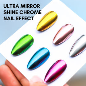 Makartt top coat applied to a nail tip for size and coverage comparison benefit