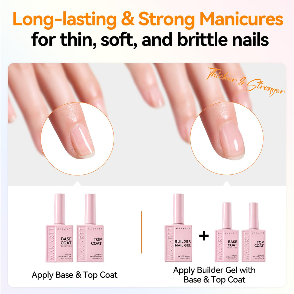 makartt top coat shiny nails displaying high-gloss diamond-like finish