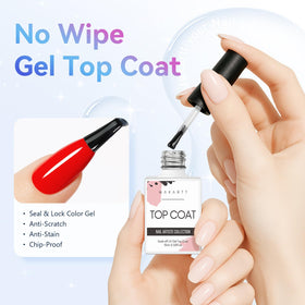 Makartt top coat wide brush detail for smooth even application and fewer streaks