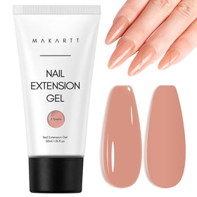 Makartt 50ML nude poly gel tube front showing product name and volume benefit