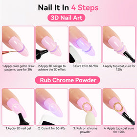 Makartt wedding-themed nails showcasing elegant 3D designs for events benefit