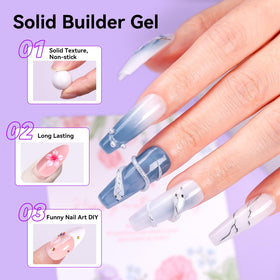 Makartt gel mixed with sequins and chrome powder for customizable decorative effects