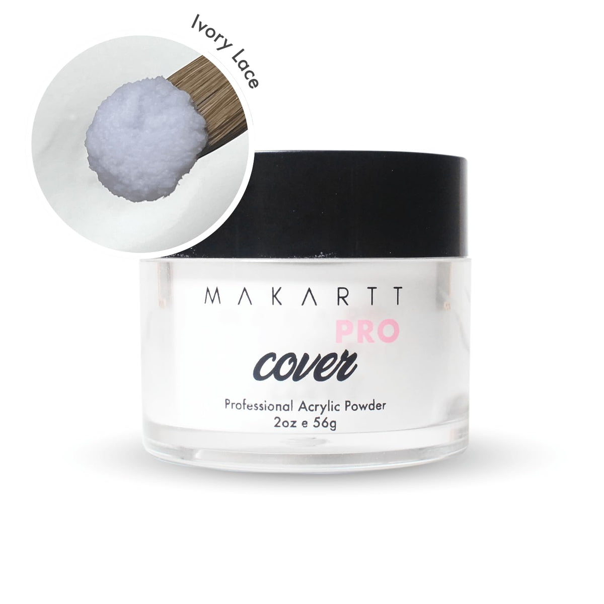 MakarttPro powder close-up highlighting fine texture for smooth application benefit