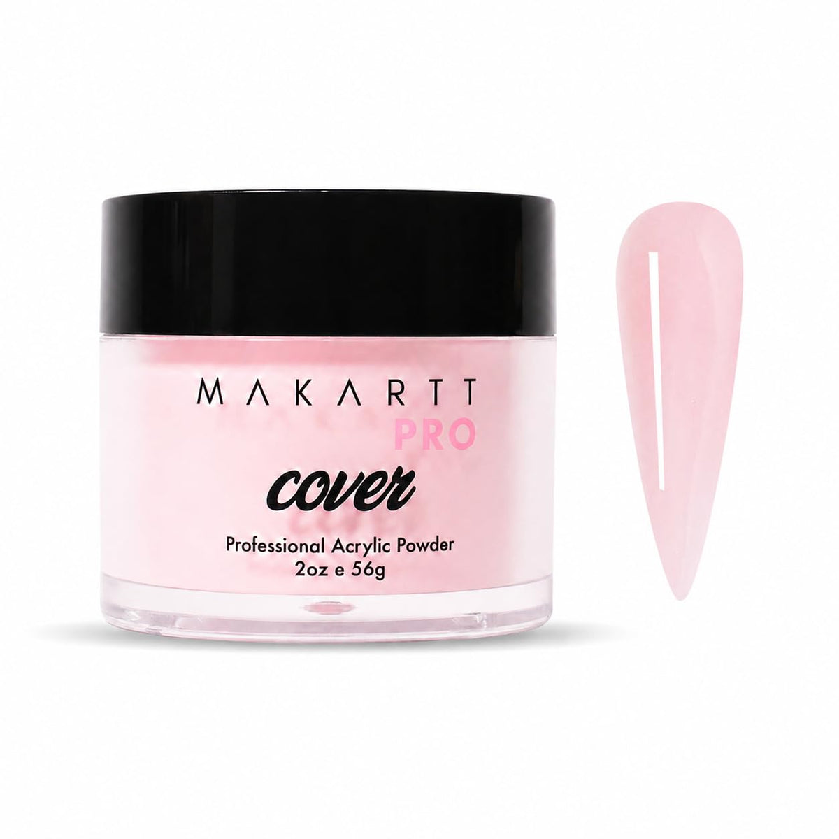 MakarttPro jar front view showing Rose Petal powder and brand clarity