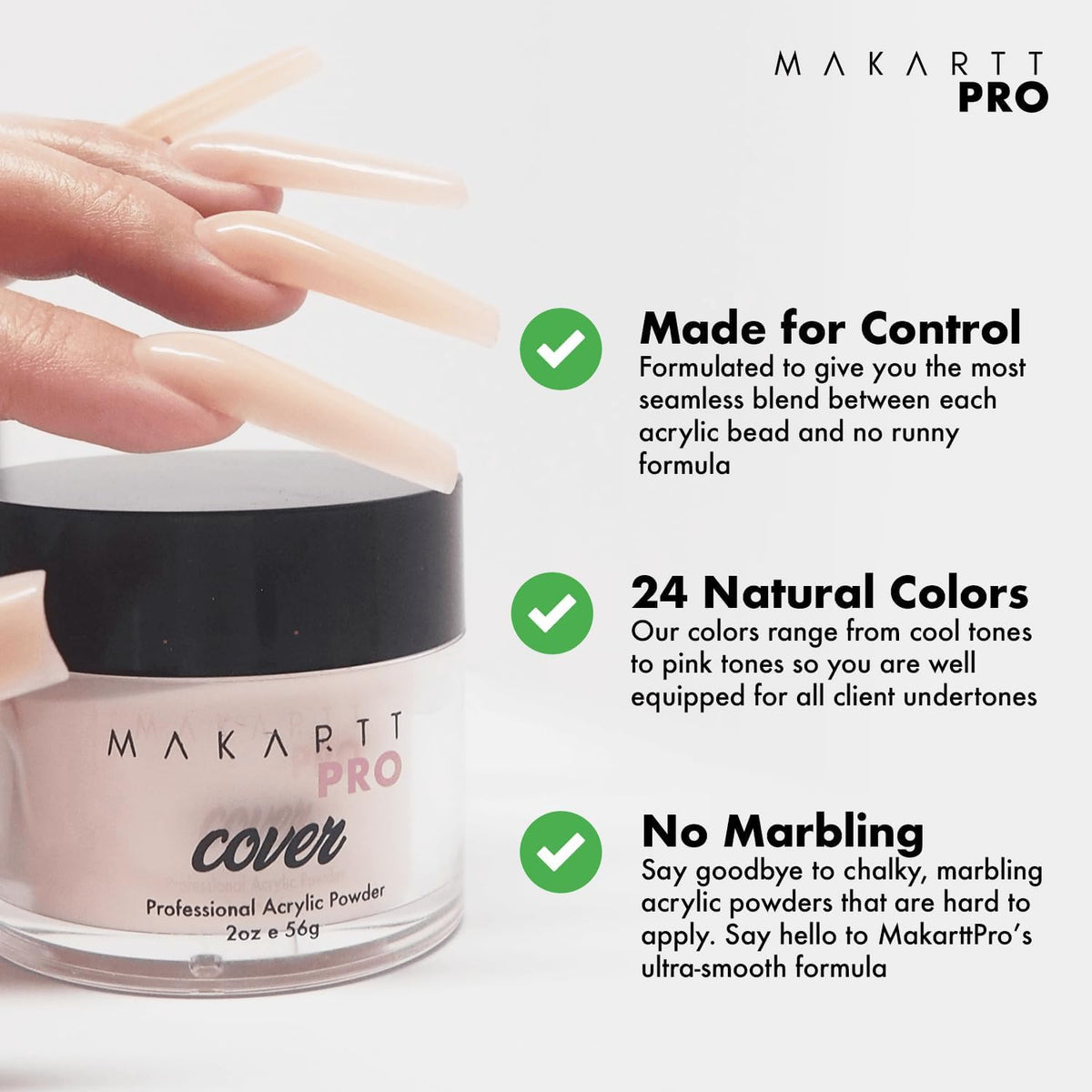 MakarttPro sculpted nail showing strong apex and durable structure